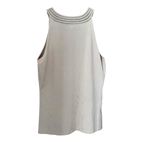 Ann Taylor Beige Silk Blend sleeveless top sz S - Picture 2 of 5